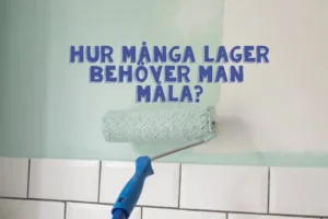 Måste man måla två gånger inomhus 